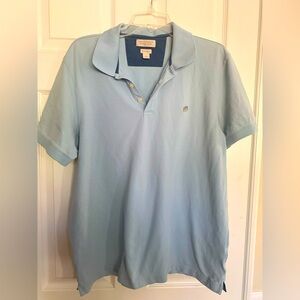 Banana Republic Polo: Light Blue Shirt w/Gray Elephant Embroidery, 💯% Cotton, XL